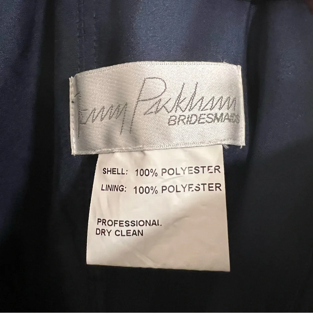 HP 🎉 NWT Jenny Packham Midnight Dress Sleeveless Rhinestone Accent - Picture 6 of 6